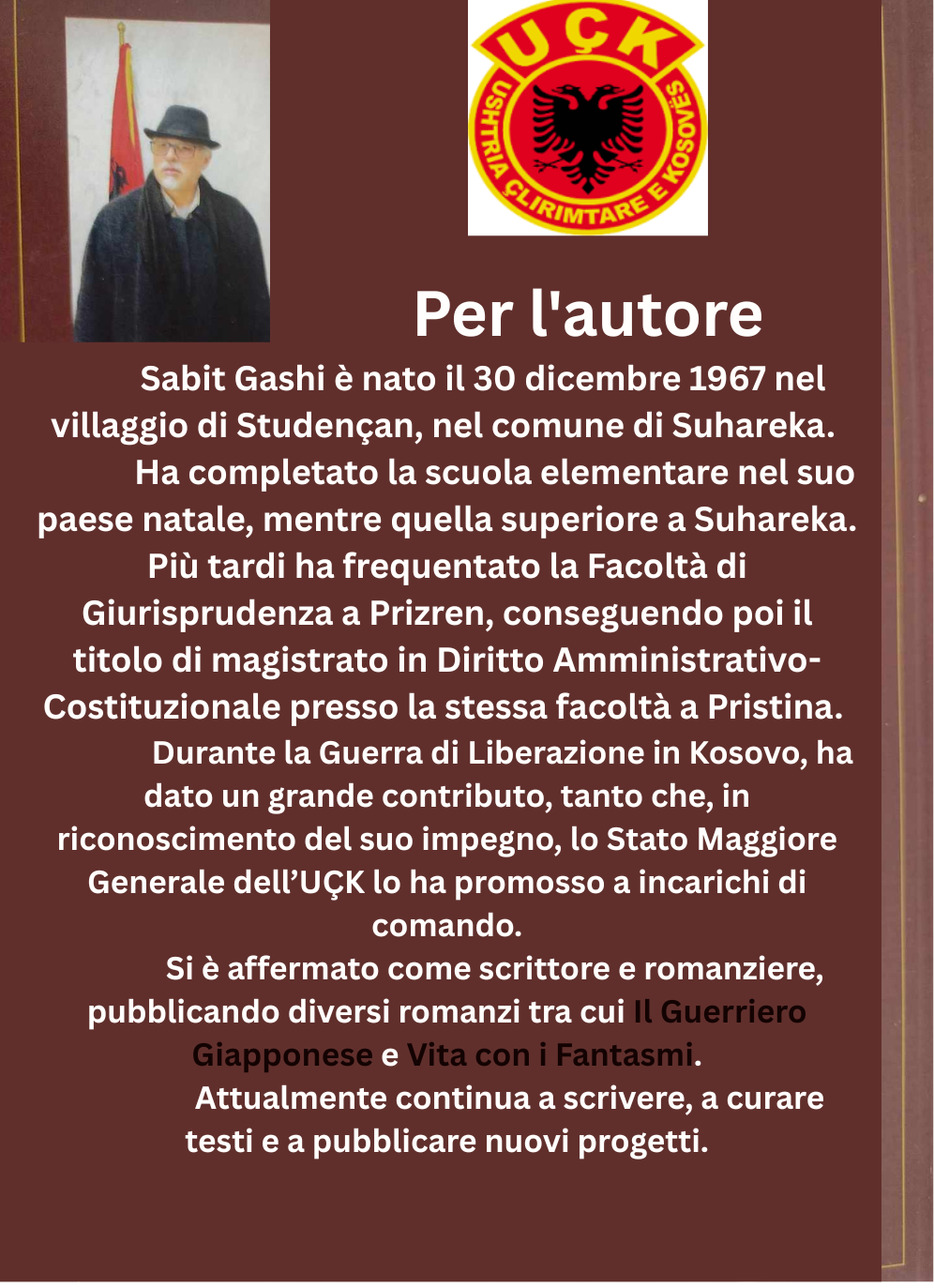 LA LIBERAZIONE DEL  KOSOVO – GLI ANNI DI GLORIA – LE DELUSIONI (PDF) (IT)