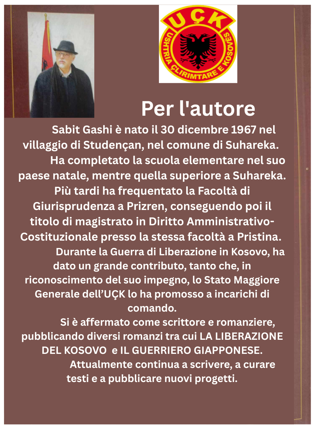 LA LIBERAZIONE DEL  KOSOVO – GLI ANNI DI GLORIA – LE DELUSIONI I (PDF) (IT)